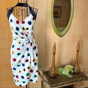 *RESERVED* Vintage 1980s 1950s Style Halter Dress